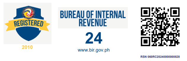 BIR Registration Seal Badge — Registered 2010, RSN 060RC20240000000828